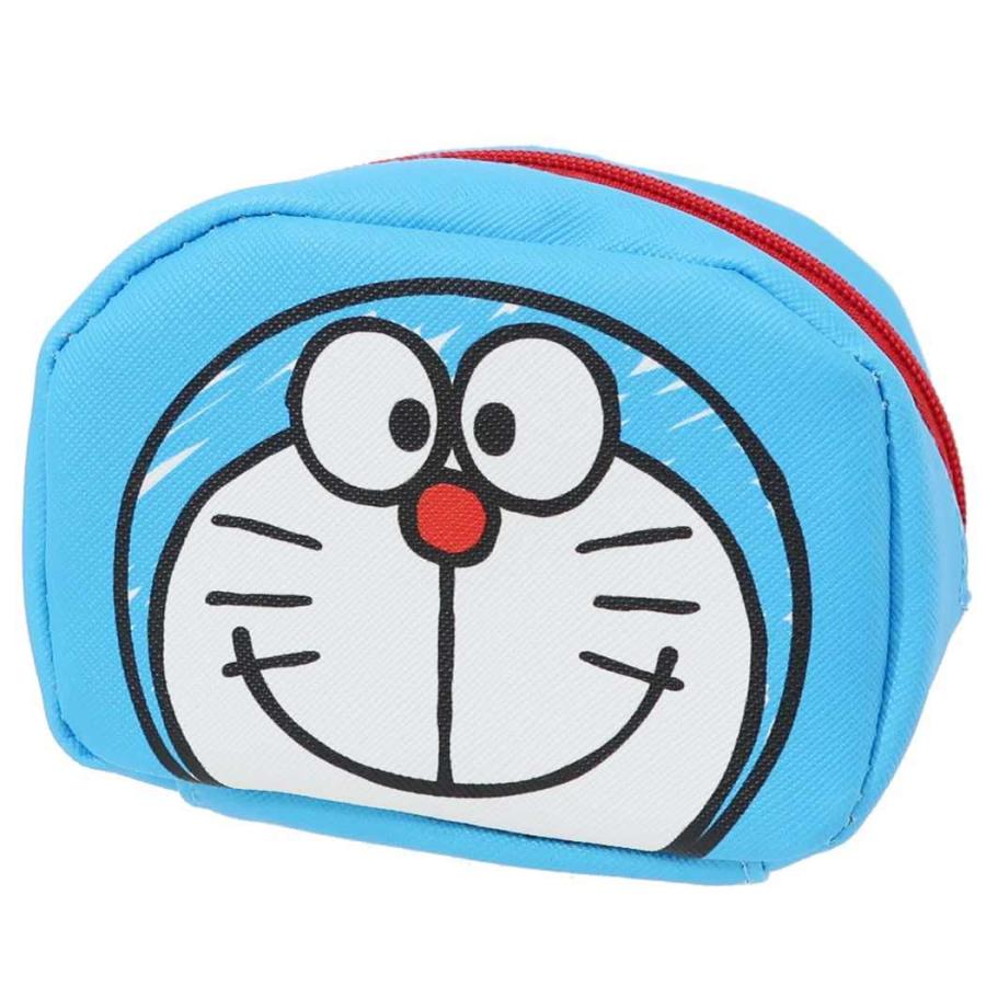 sanrio ドラえもんフェイスポーチ 小物入れ ファスナー付き I 