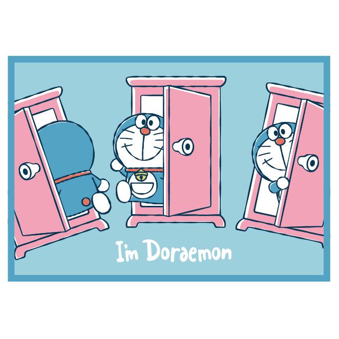 丸眞 ドラえもん ひざ掛け ブランケット どこでもドア I'mDoraemon