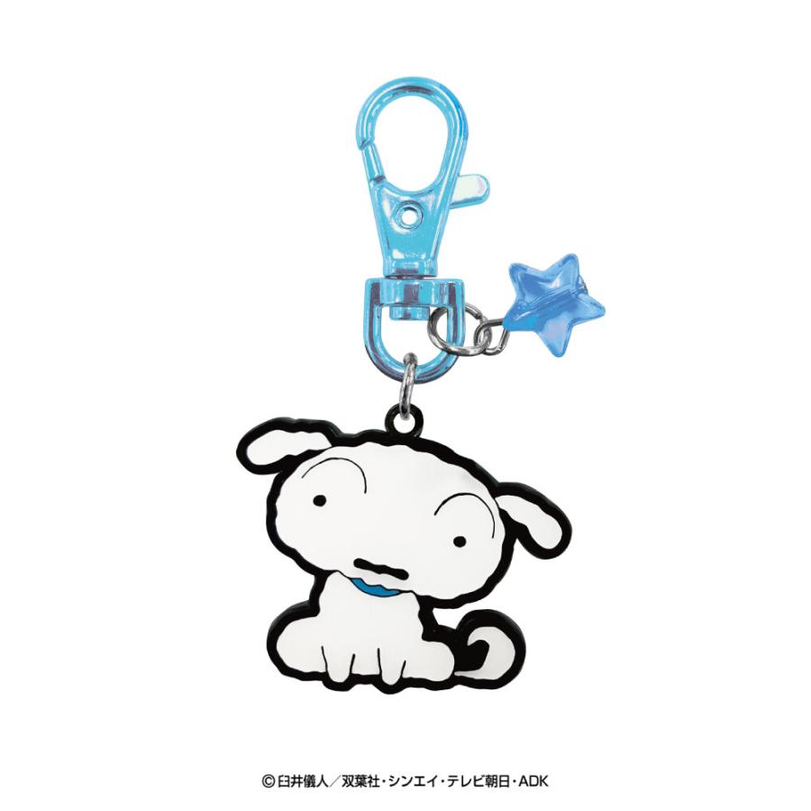 シロストラップ クレヨンしんちゃん グッズ メタルキーチェーン シロ キーホルダー