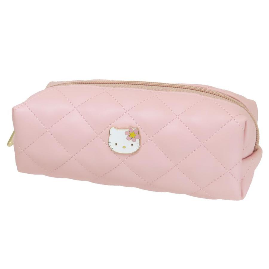 丸眞 ハローキティー 筆箱 ペンポーチ ピンクキルト ペンケース sanrio