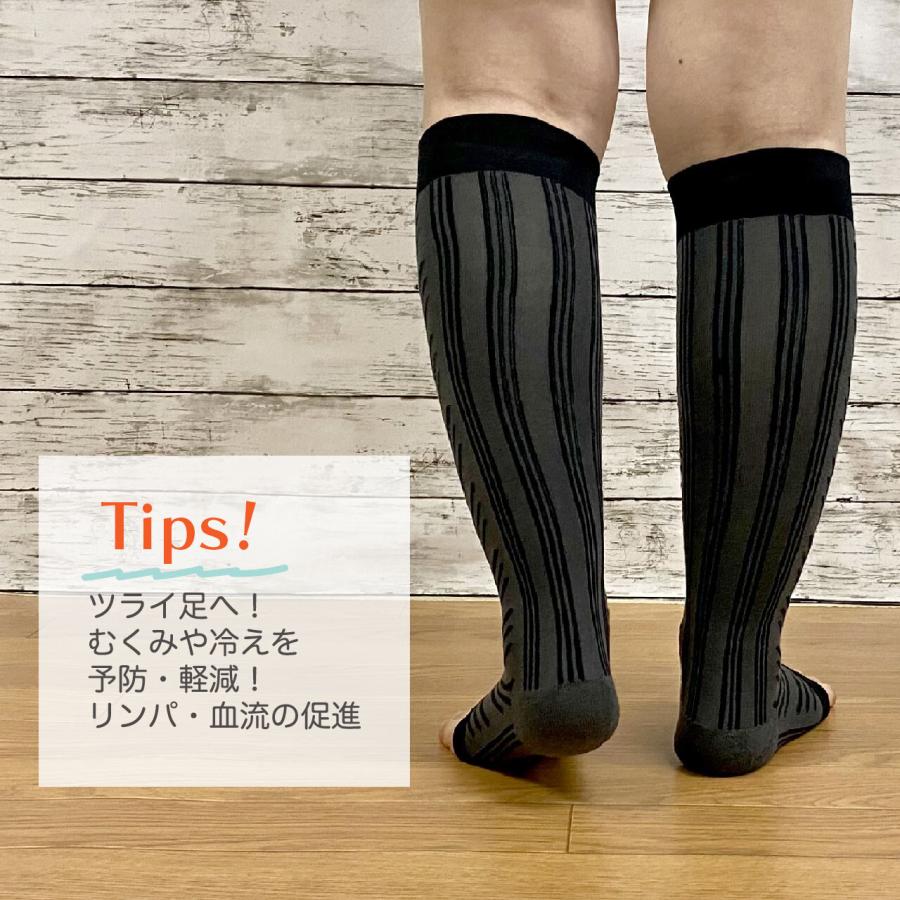 段階着圧ハイソックス MEDILAX メディラックス 足楽バージョン 弱着圧