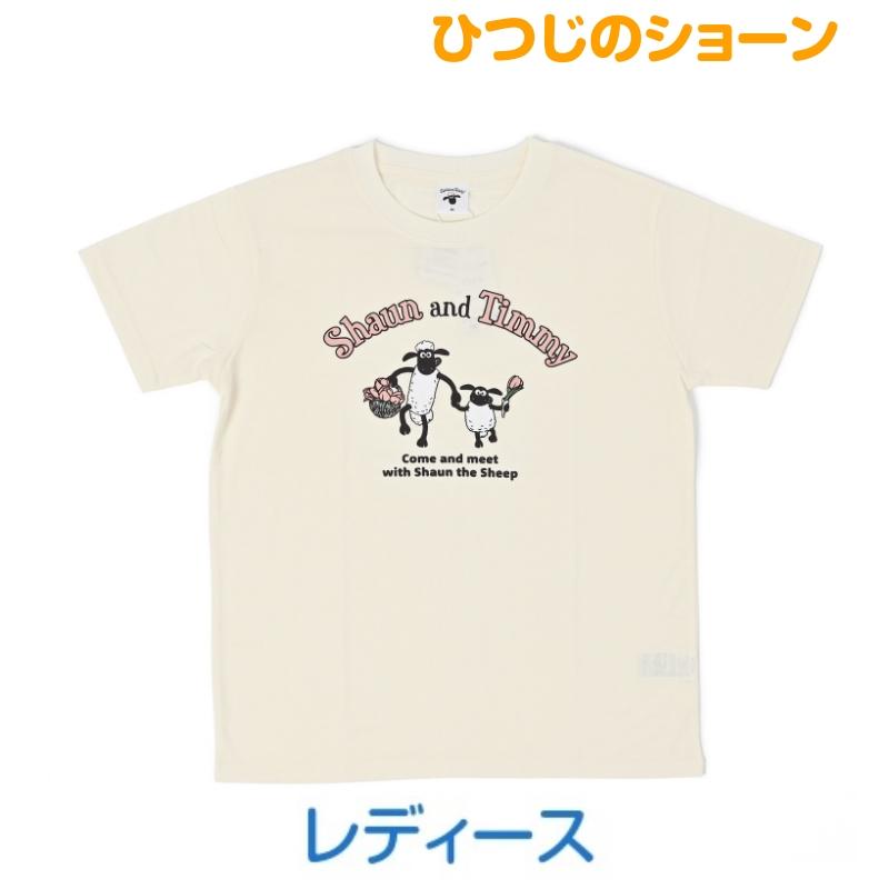 ひつじのショーン Tシャツ 半袖 レディース 婦人 女性 BOX型 Shaun the