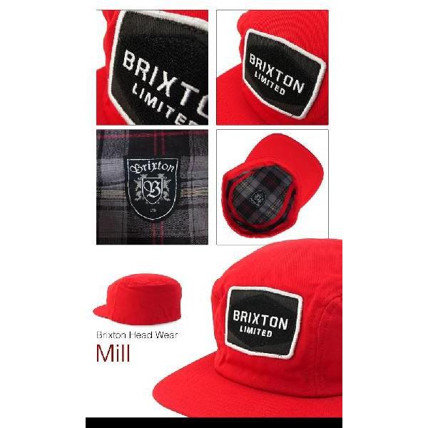 ブリクストン ミル カスタム 2パネル コットンキャップ レッド (Brixton MILL CUSTOM 2PANEL COTTON CAP) 【閉店・売り切り】｜amb1｜03