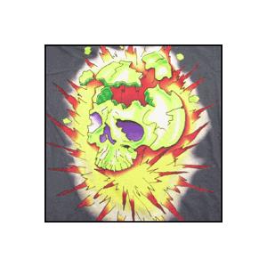 エド ハーディー メンズ クルーネックTシャツ イクスプローディングスカル チャコール (Exploding Skull ED HARDY) 【閉店・売り切り】｜amb1｜02