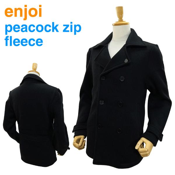 [絶版モデル] エンジョイ ピーコック ジップ フリース ブラックヘザー (enjoi PEACOCK ZIP FLEECE ピーコート) 【閉店・売り切り】｜amb1