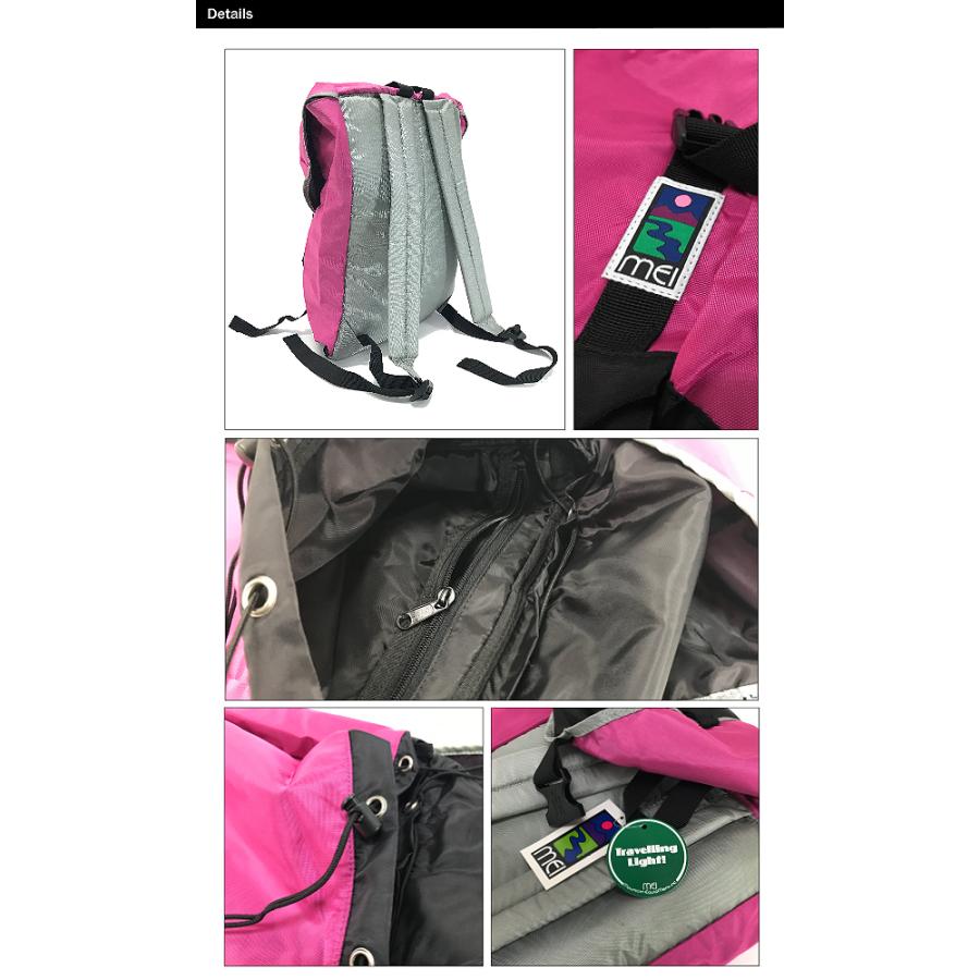 エムイーアイ ベーシック バックパック かぶせ付き ピンク (MEI メイ [Mountain Equipment Inc.]リュック) 【閉店・売り切り】｜amb1｜02