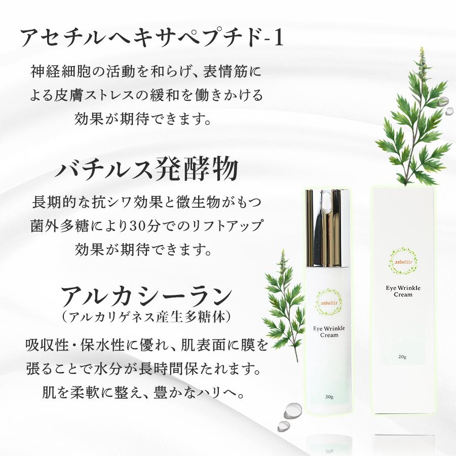アンベリール Eye Wrinkle Cream アイリンクル クリーム ハリ 透明感 白樺 プラセンタ ローヤルゼリー |  | 02