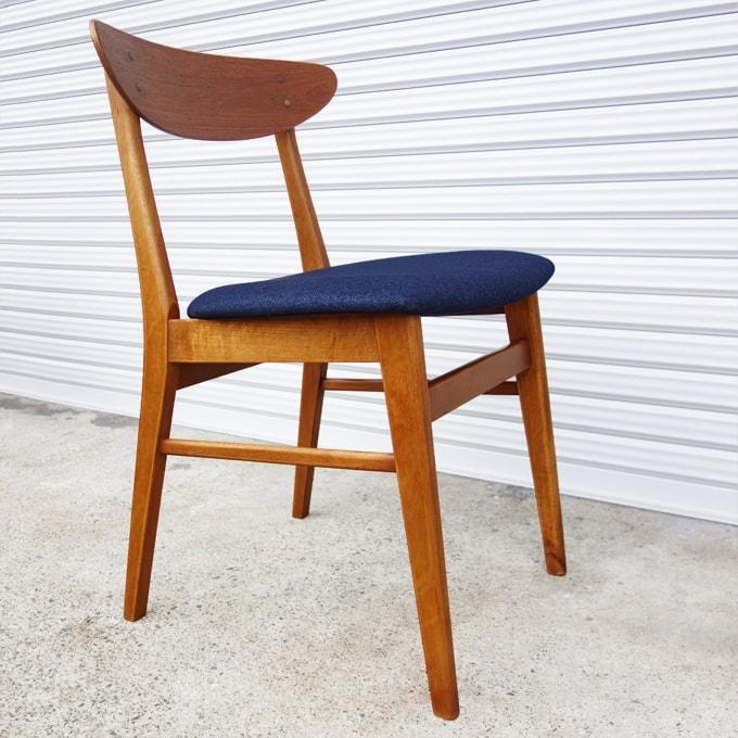北欧ビンテージ椅子ネイビー ft0538