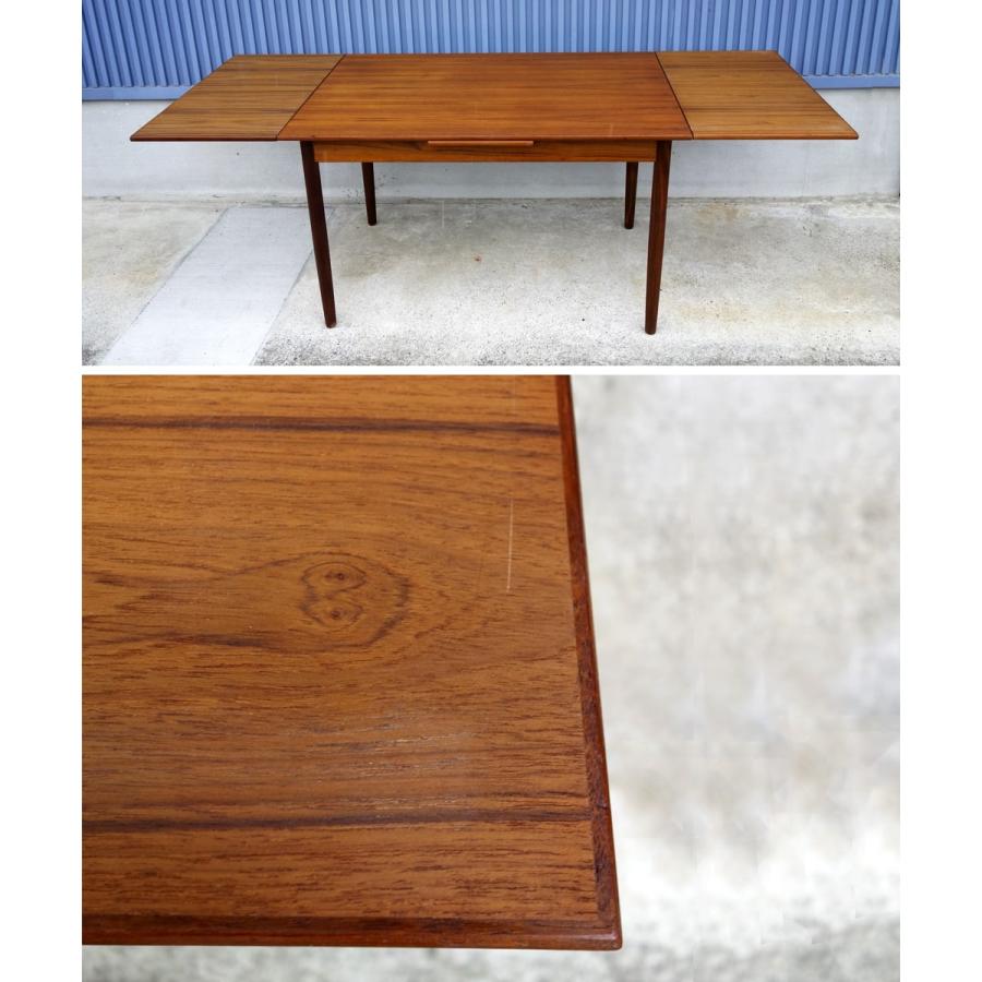 北欧ビンテージ木製ダイニングテーブル幅120cm拡張式 北欧ビンテージ木製ダイニングテーブル幅120cm拡張式