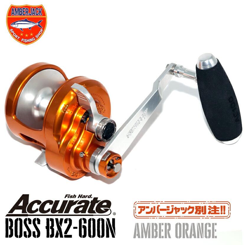 アキュレート BX2-600N 別注ボスエクストリーム BOSS XTREME 120mm＆SOM AE100EX EVA ACCURATE 2スピードツインドラグレバードラグリール【左のみ】｜amberjack｜05