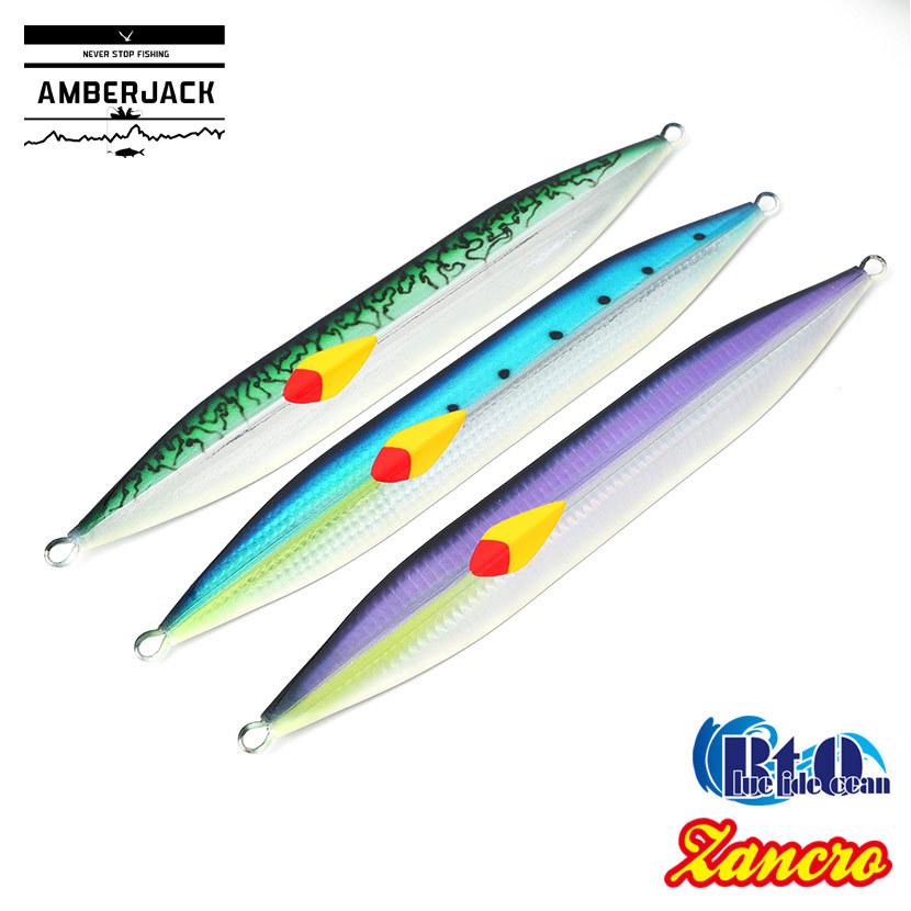 ブルータイドオーシャン ザンクロ 400g セミロングジグREAL BAIT COLOR リアルベイトカラーBlue tide ocean ZANCROジギング メタルジグ｜amberjack