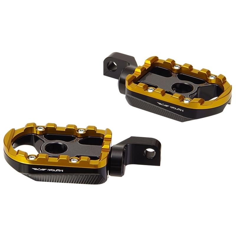 WHEELIE フットペグ：ブラック＆ゴールド