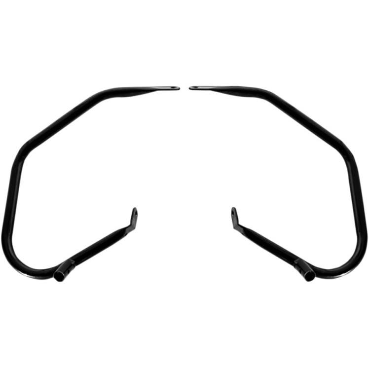 LOW-PROFILE サドルバッグガード:2009〜13年FLHT/FLHR/グロスブラック