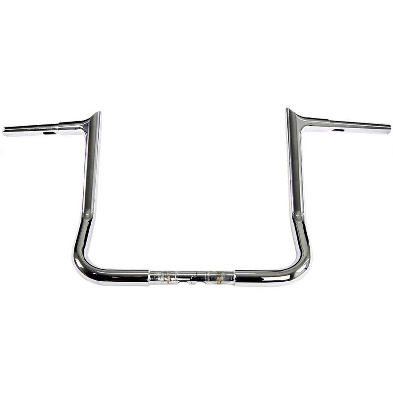 Harley Davidson - 1-1/4in EZ INSTALL POINTED TOP 手持ち部分赤ちょうちん:クローム/14in/1986〜24年FLHT/C/U/K、FLHX/XX