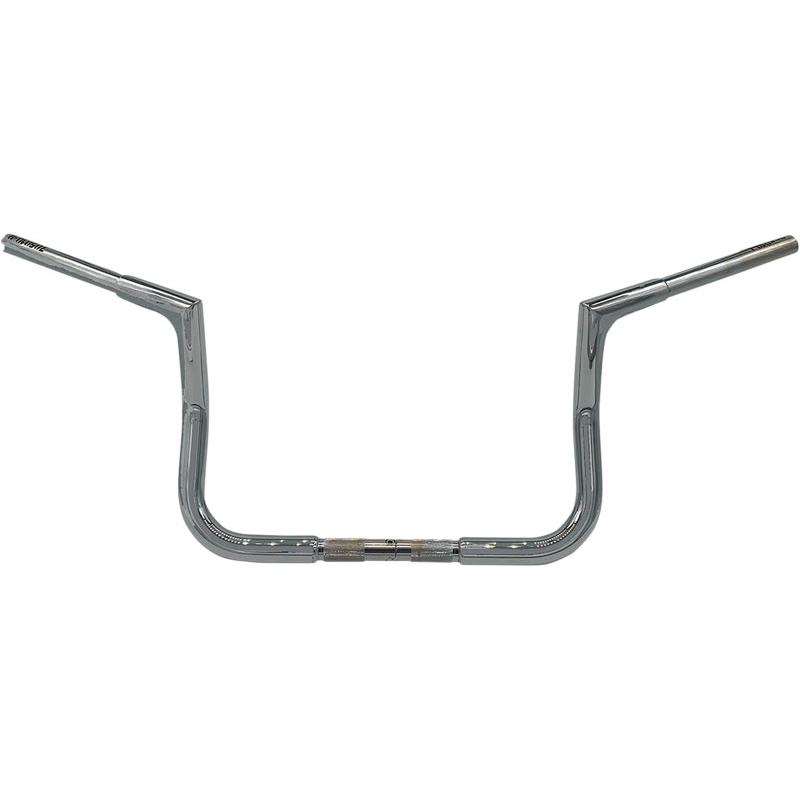 1-1/4インチ EZ INSTALL FLAT TOP ハンドルバー:クローム/10インチ/1986〜24年FLHT/C/U/K、FLHX/XX