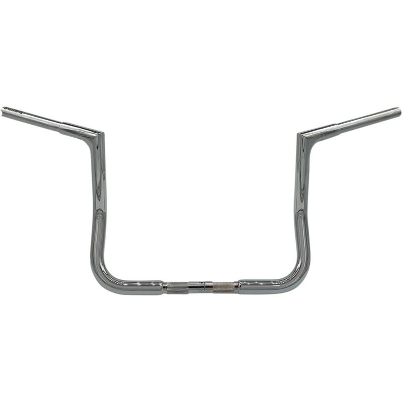 1-1/4インチ EZ INSTALL FLAT TOP ハンドルバー:クローム/12インチ/1986〜24年FLHT/C/U/K、FLHX/XX