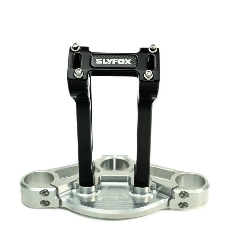 SLYFOX 1-1/8インチ ライザー プルバック ブラック 高さ8インチ（約20.3cm） 1-1/8インチハンドルの画像