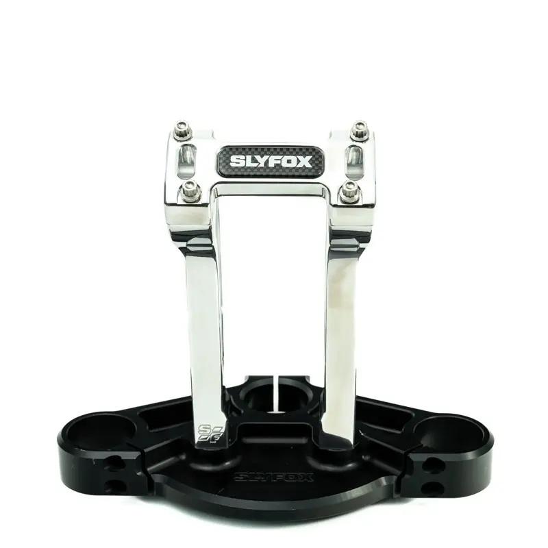 SLYFOX 1-1/8インチ ライザー プルバック アルミ 高さ8インチ（約20.3cm） 1-1/8インチハンドルの画像