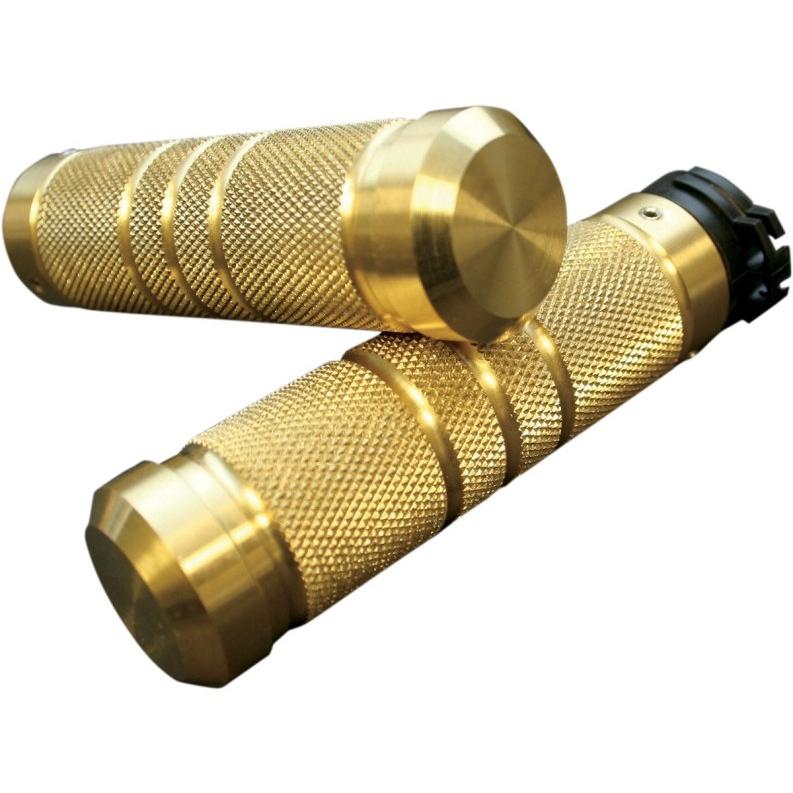 KNURLED GROOVED グリップ:ケーブルスロットル /BRASS バイク KNURLED GROOVED グリップ:ケーブルスロットル /BRASS バイク