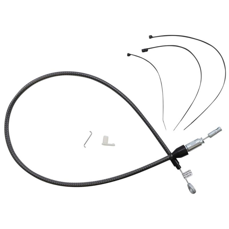 QUICK CONNECT クラッチケーブル 2018〜24年ソフテイル、2021〜25年FLHR、FLTR（KARBONFIBR）：132cm