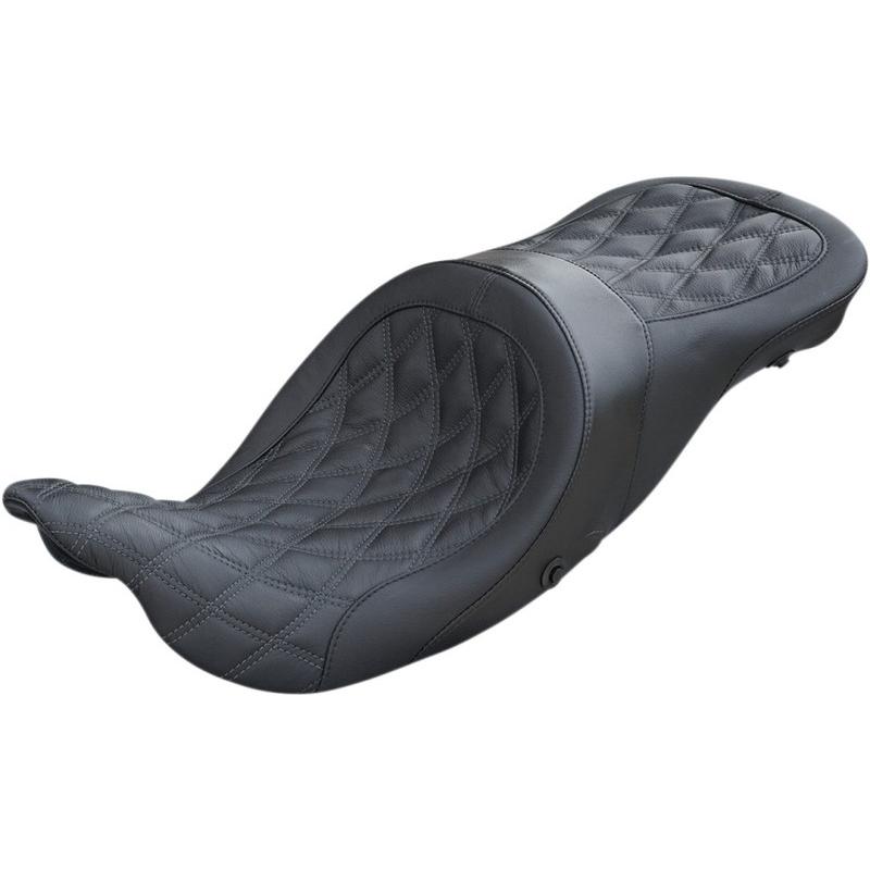 AIRHAWK LONGHAUL DIAMOND-STITCH 2-UP XL シート:2008年以降ツーリング/バックレスト装着無し