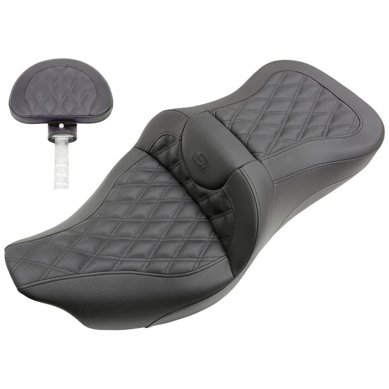 ROADSOFA LS バックレスト シート ブラックステッチ 2008〜25年ツーリングモデル（但し2023年以降FLHXSE、FLTRXSE、2024年以降FLHX/U、FLTRX/STSEは除く）
