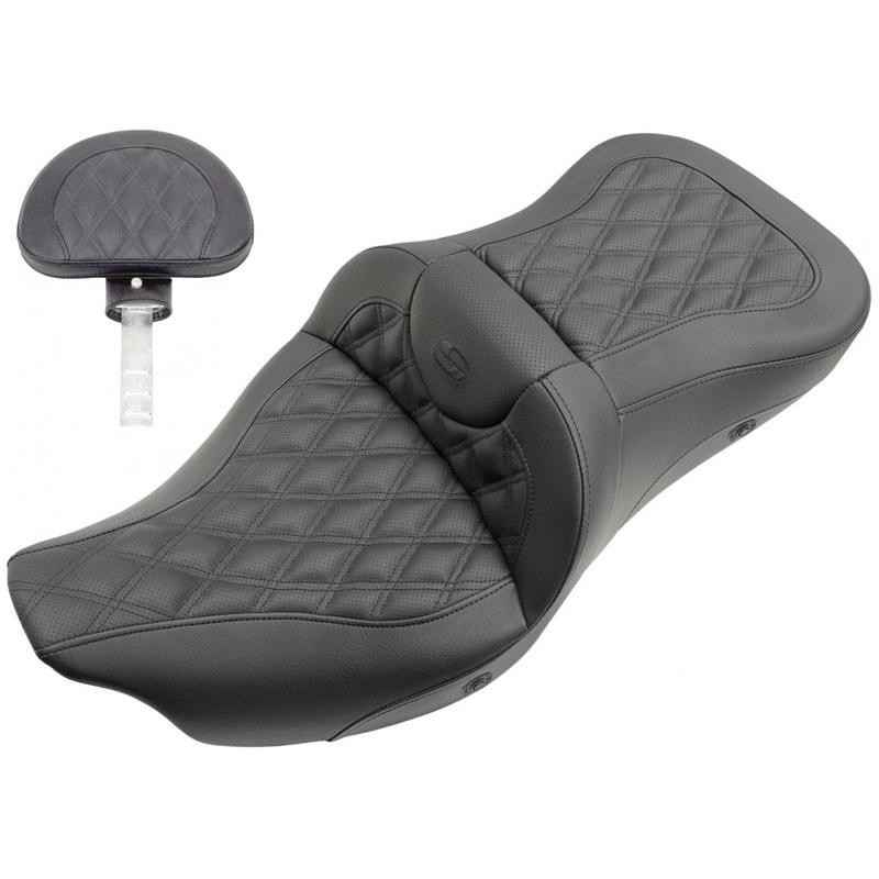 ROADSOFA LS バックレスト シート ヒーター機能付き ブラックステッチ 2008〜25年ツーリングモデル（但し一部モデルを除く）