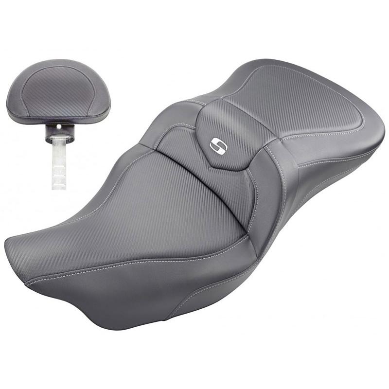 ROADSOFA CF シート トライグライドモデル用 ヒーター機能無し/バックレスト有り 2009〜25年FLHTCUTG/SE