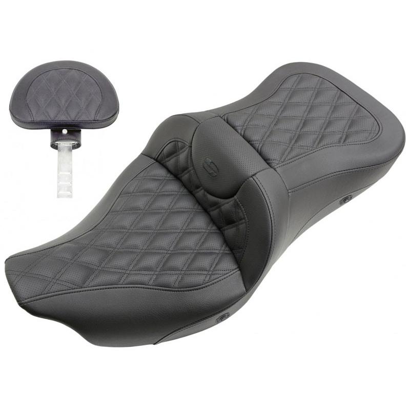 ROADSOFA LS シート トライグライドモデル用 ヒーター機能付き/バックレスト有り 2009〜25年FLHTCUTG/SE