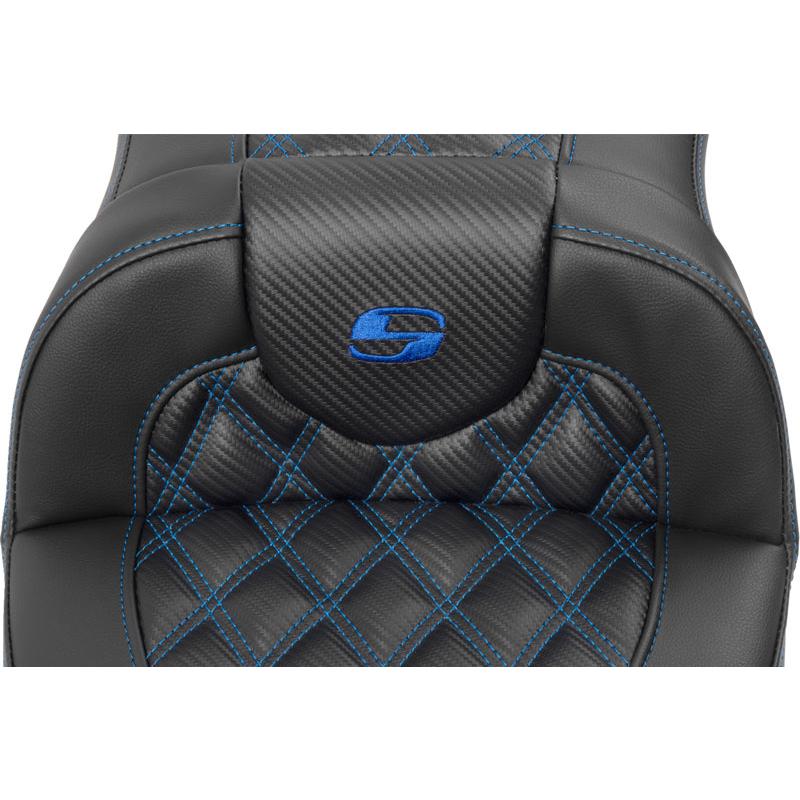ROADSOFA CF LS シート ブルーステッチ 2023年以降FLHXSE、FLTRXSE、2024年以降FLHX/U、FLTRX/STSE_2