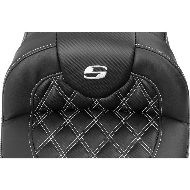 ROADSOFA CF LS シート ホワイトステッチ 2023年以降FLHXSE、FLTRXSE、2024年以降FLHX/U、FLTRX/STSE_2