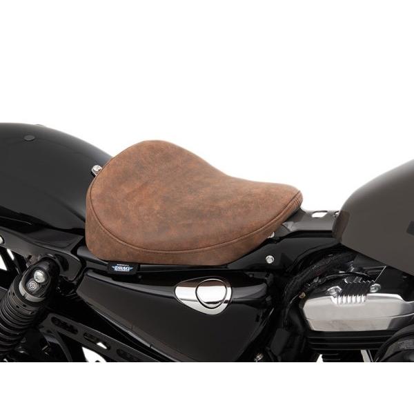 BOBBER-STYLE ソロシート:Distressed Brown Leather 2010〜22年スポーツスター