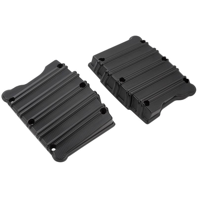 Harley Davidson 10-GAUGE ロッカーボックスカバー：オールブラック