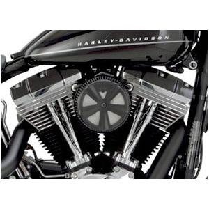 Harley Davidson - エアークリーナーインサート Skullcap Crown 黒いこと