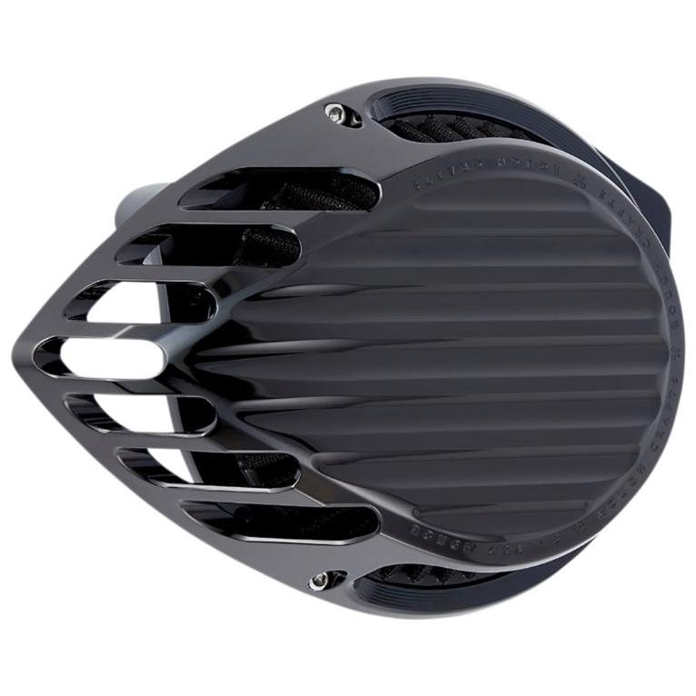 Harley Davidson - ROUGH CRAFTS FINNED エア湖洗浄剤 黒いこと:2016〜17年FXDLS、ソフテイル、2008〜16年ツーリング サイドバッグ、サドルバッグ-バイク用バッグ