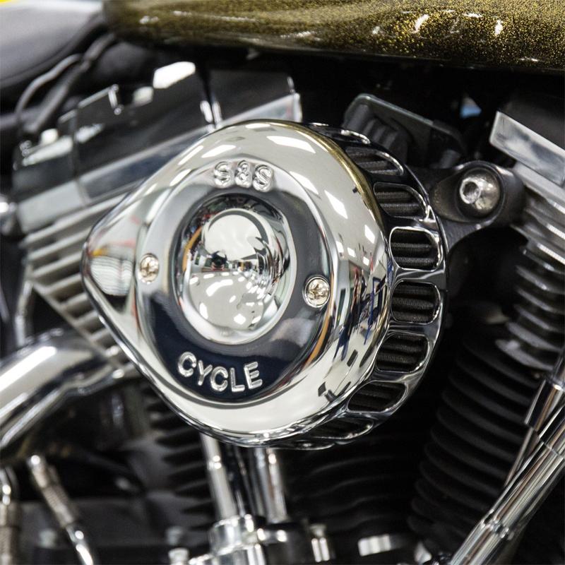 Harley Davidson S＆S ミニティアドロップ エアークリーナー：2007〜22
