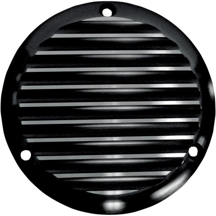 ダービーカバー:FINNED/ブラック　1970〜98年ビッグツイン