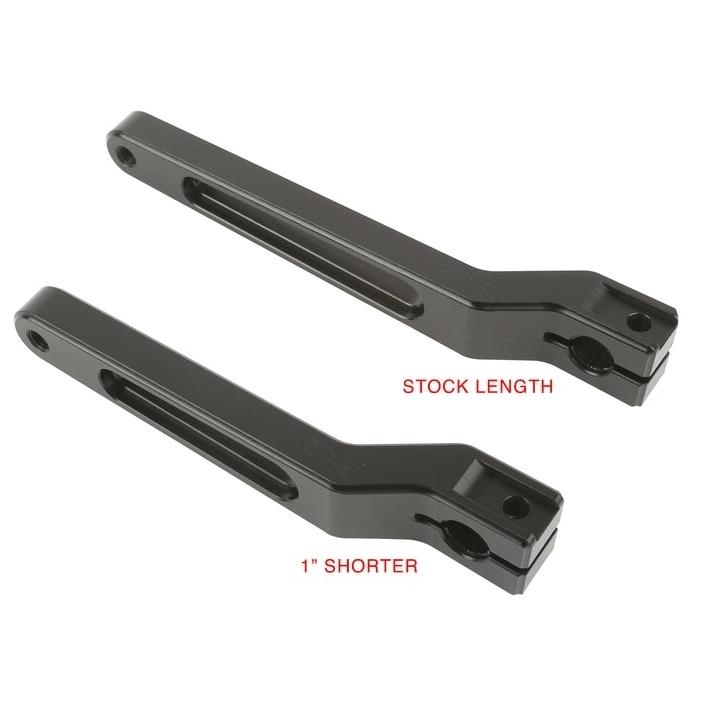 TSC ビレットシフトレバー：ブラック：STOCK LENGTH　1986〜17年ソフテイル、1988年以降ツーリング、トライク、1988〜00年FXR