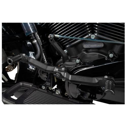 ADJUSTABLE ヒールトゥシフター:ブラック/2000〜17年FLST、1984年以降ツーリング、トライクの画像