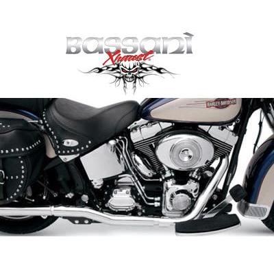 Bassani POWER CURVE 左右独立エキゾーストパイプ　2007〜11年ソフテイル
