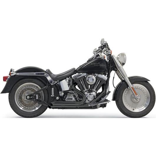 Bassani プロストリート マフラー ブラック　1986〜17年ソフテイル / ターンアウト