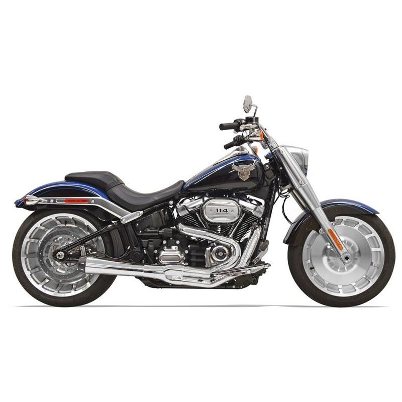 Bassani ロードレイジ 2in1マフラー クローム ショート 2018〜20年FXBR/S、FLFB/S、2019年以降FXDRS