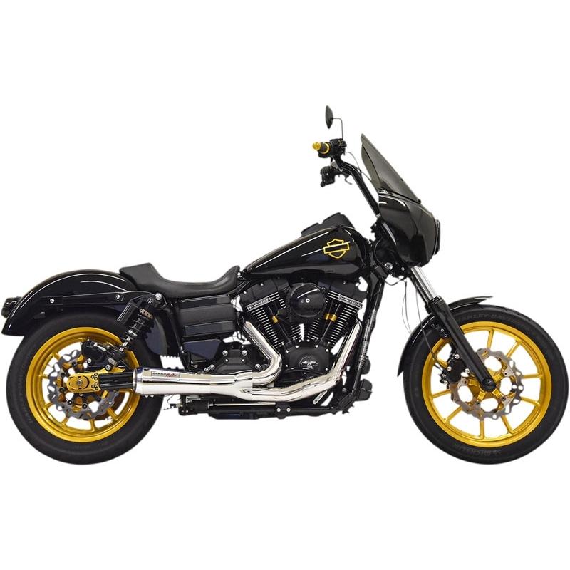 ハーレー用 社外マフラー 2in1 クローム Harley Davidson（ハーレー・ダビッドソン） ショート RIPPER 2in1