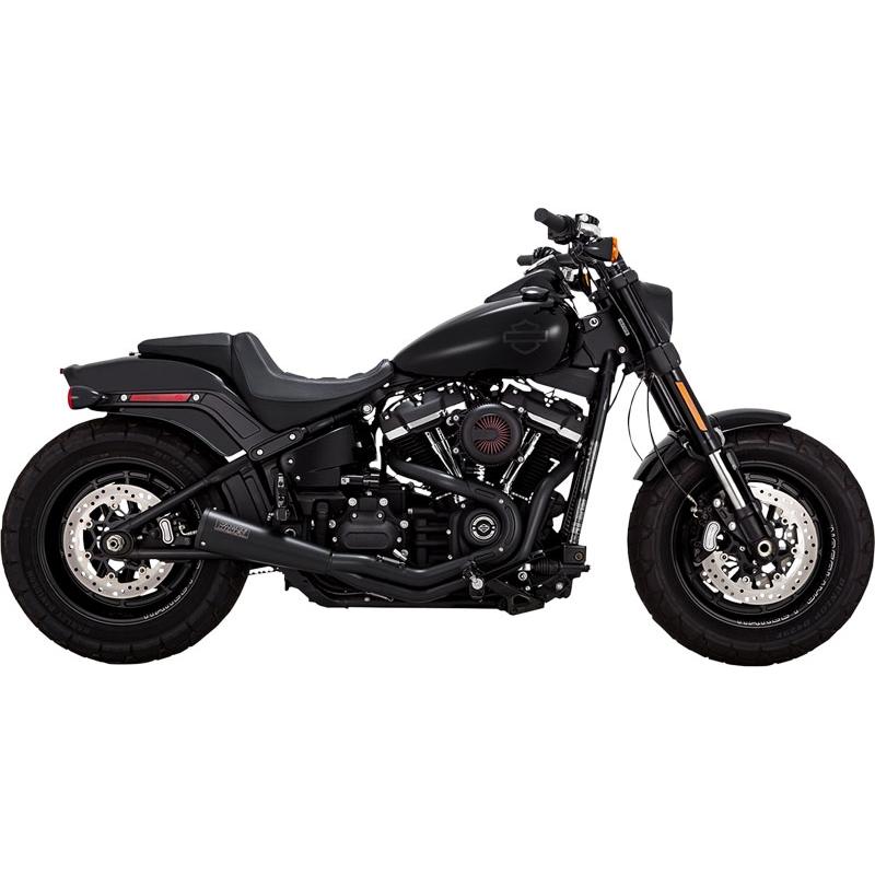 Harley Davidson VANCE＆HINES ステンレス UPSWEEP 2in1マフラー 