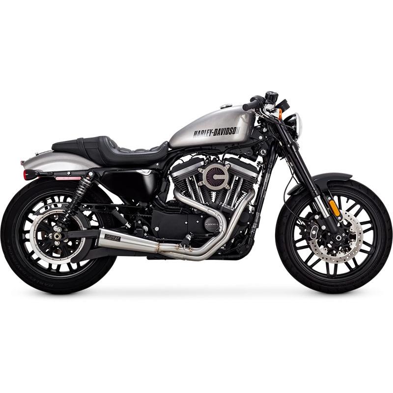Harley Davidson VANCE＆HINES ステンレス UPSWEEP 2in1マフラー：2004 