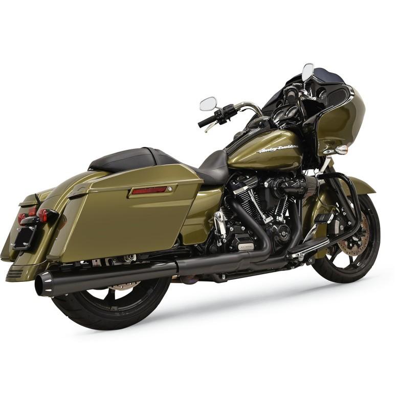 Bassani CROSSOVER ELIMINATOR DNTスリップオンマフラー Megaphone ブラック 2017年以降ツーリング
