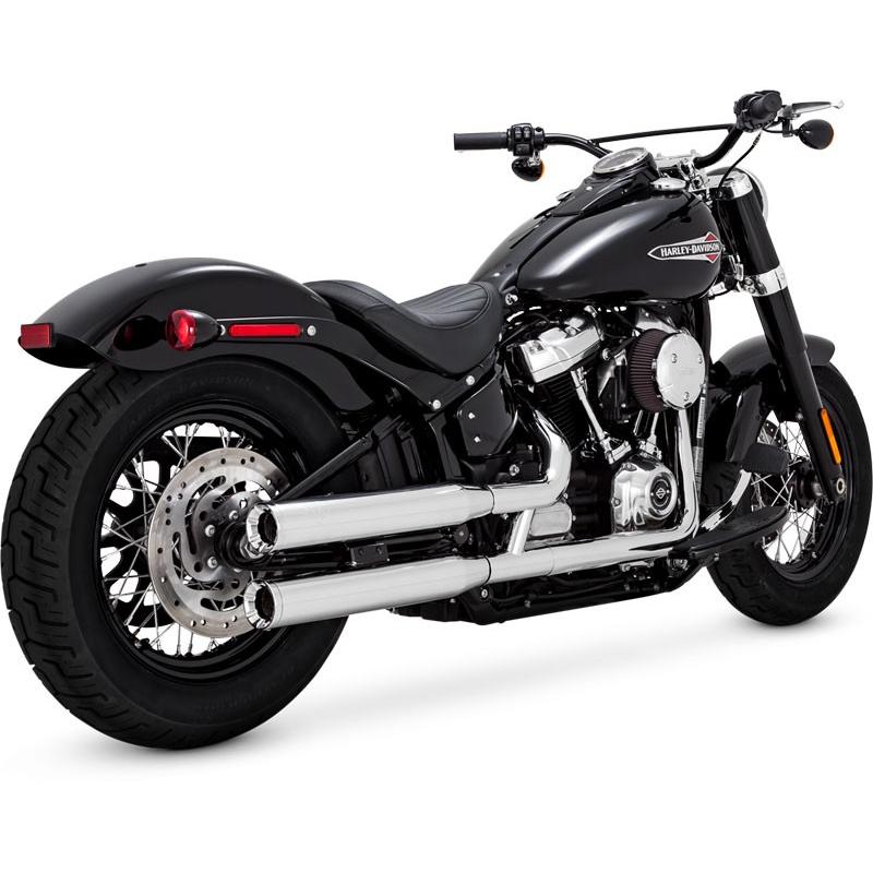 クローム クローム Vance Hines バイク 300 Eliminator 18年以降ソフテイル ハーレー スリップオンマフラー