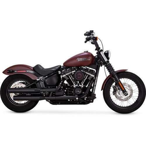VANCE＆HINES ELIMINATOR 300 スリップオンマフラー ブラック:2018年以降FLFB/S、FLSL、FXBB/S、FXBR/S、FXLR/S/ST、FXST/PCX搭載_1