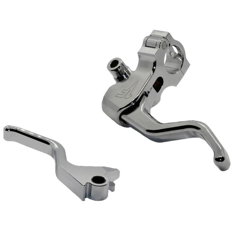 ハーレー新品未使用クロームブレーキマスター&クラッチホルダーキット クローム クラッチブラケット＆マスターシリンダーリザーバーキット