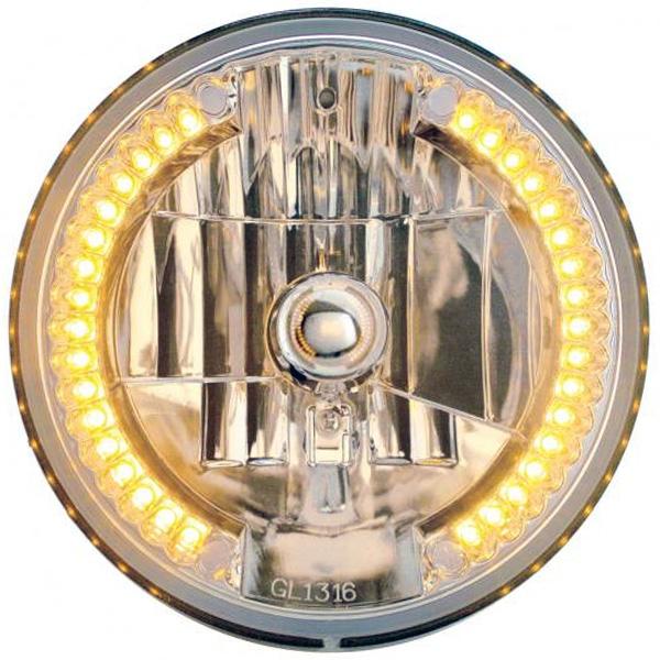 Snake-Eye ヘッドライト LEDターンシグナル付き:7インチ